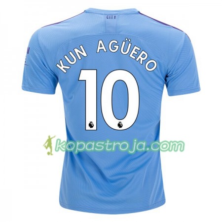 Billiga Fotbollströjor Manchester City Kun Aguero 10 Hemma tröja 2019/20 Kortärmad